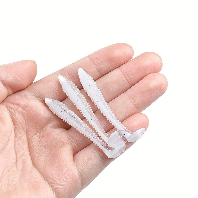 50pcs Soft Swimbaits T Tail Fishing Lures Fishing Accessories