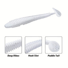 50pcs Soft Swimbaits T Tail Fishing Lures Fishing Accessories