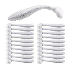50pcs Soft Swimbaits T Tail Fishing Lures Fishing Accessories