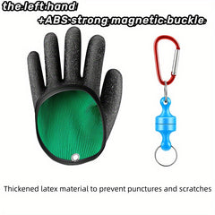 1pc Waterproof Fishing Glove w/ Magnetic Buckle