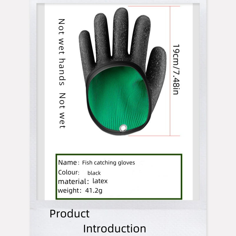 1pc Waterproof Fishing Glove w/ Magnetic Buckle