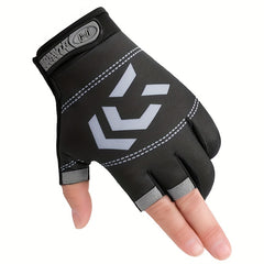 Fingerless Fishing Glove Non-slip Wear-resistant Breathable Quick-drying