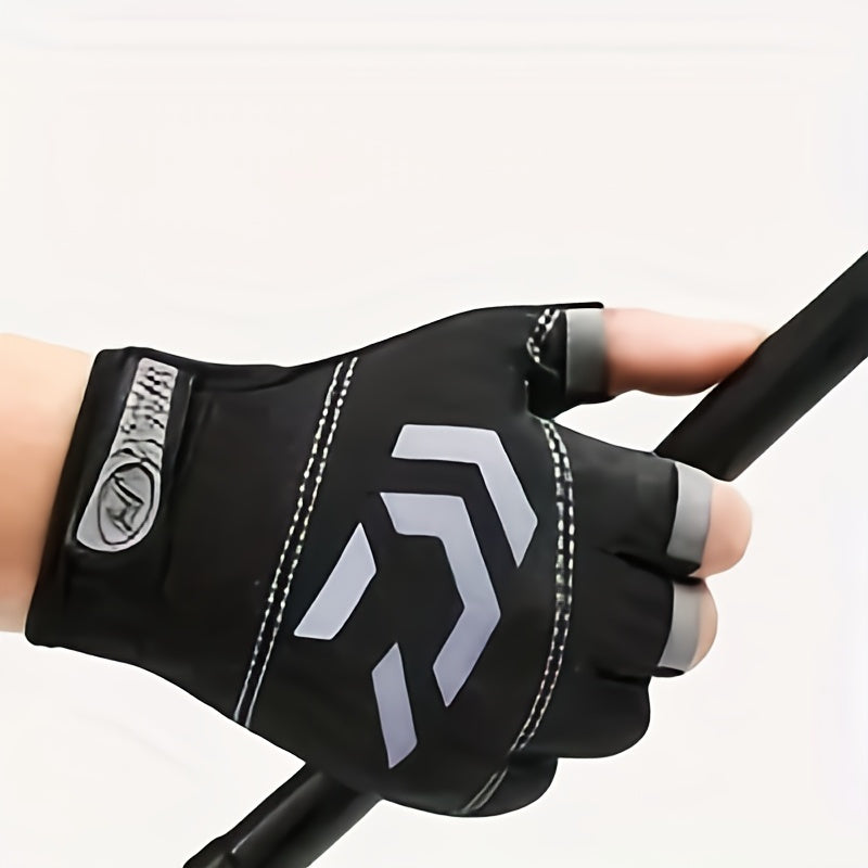 Fingerless Fishing Glove Non-slip Wear-resistant Breathable Quick-drying
