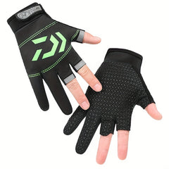 Fingerless Fishing Glove Non-slip Wear-resistant Breathable Quick-drying