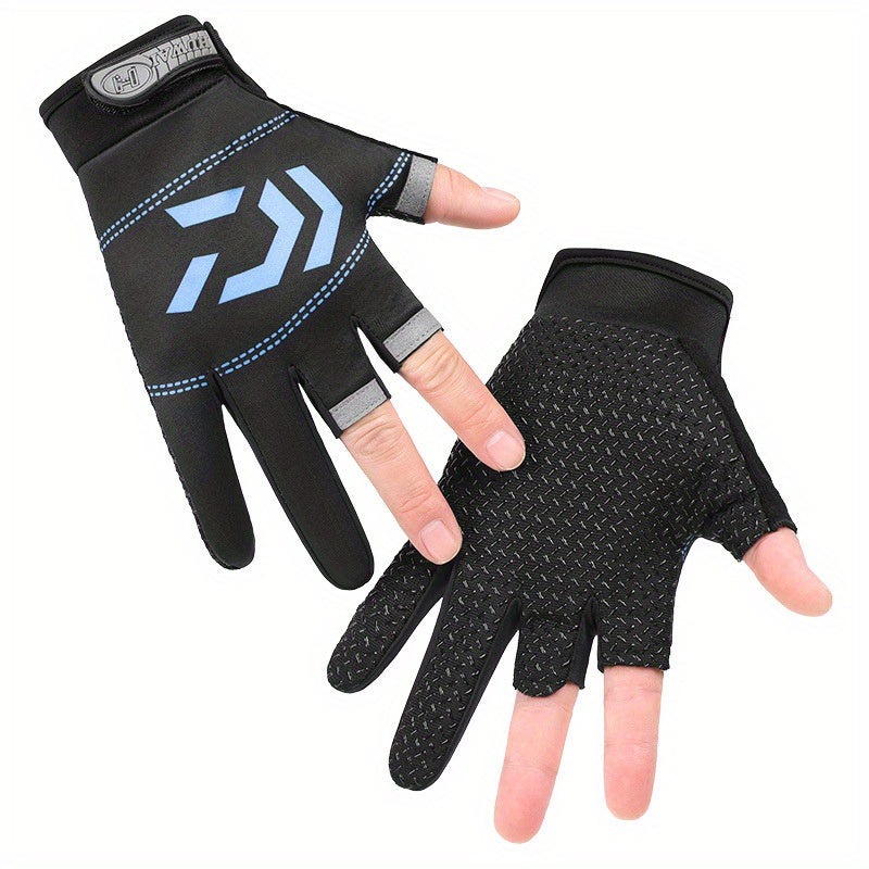 Fingerless Fishing Glove Non-slip Wear-resistant Breathable Quick-drying