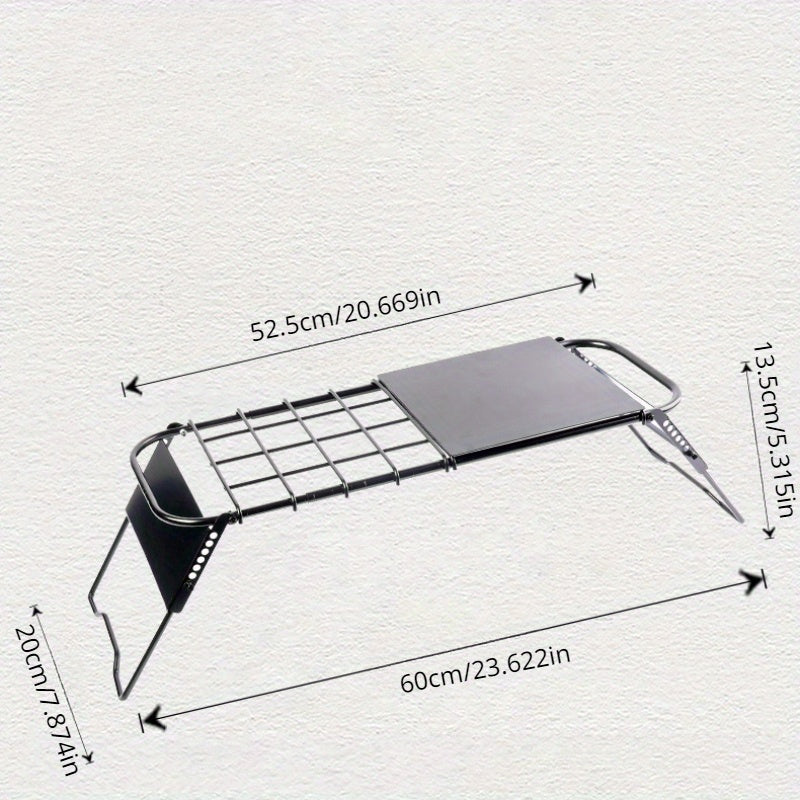 Adjustable Height Metal Folding Table for Outdoor Camping