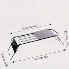 Adjustable Height Metal Folding Table for Outdoor Camping