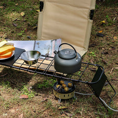 Adjustable Height Metal Folding Table for Outdoor Camping