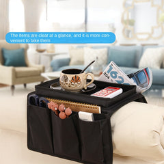 Office Sofa Armrest Storage Hanging Bag for TV Remote Control Phone Mug