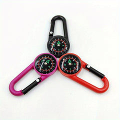 Portable Compass Buckle for Outdoor Camping Hiking Travel