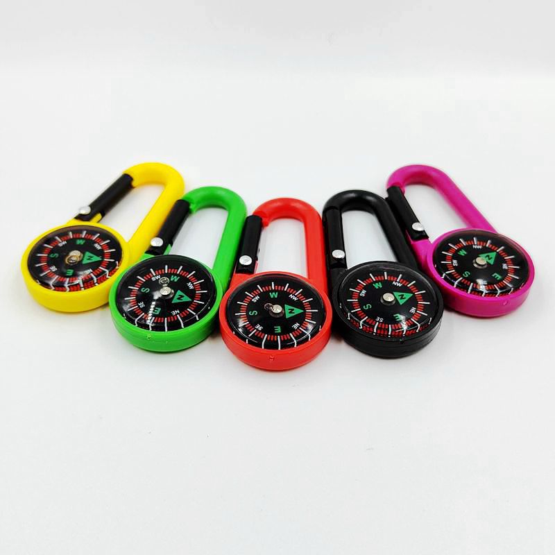 Portable Compass Buckle for Outdoor Camping Hiking Travel