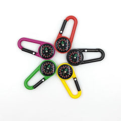 Portable Compass Buckle for Outdoor Camping Hiking Travel