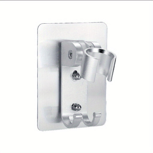 Strong Adhesive Shower Head Holder with 2 Hooks