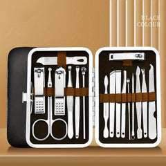 17pcs Nail Cutter Manicure Set with Ear Picking Spoon
