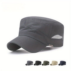 Men's Summer Hat Outdoor Quick drying Mesh Breathable Hat
