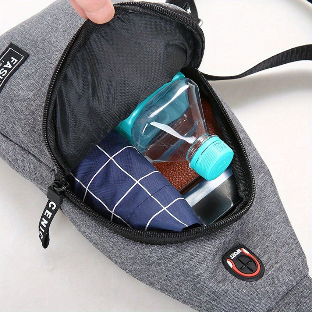 Men's Shoulder Bag Outdoor Sport Waist Bag And Gray