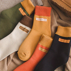 5 Pairs Men's Crew Socks Breathable Comfy Casual Unisex Outdoor All Seasons