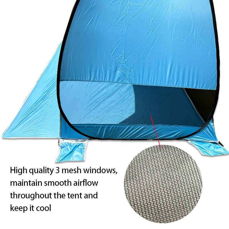 Portable Beach Tent For 2 3 People UPF 50 UV Protection Lightweight Camping