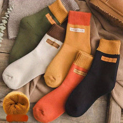 5 Pairs Men's Crew Socks Breathable Comfy Casual Unisex Outdoor All Seasons