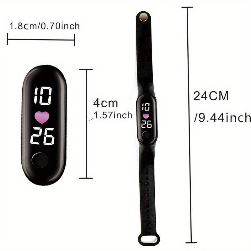 Waterproof Light-Up LED Sports Bracelet Watch
