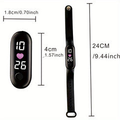 Waterproof Light-Up LED Sports Bracelet Watch