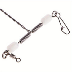3pcs Fishing Wire Arm With Luminous Beads Stainless Steel Fishing Tackle Leaders