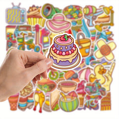 50 Waterproof Vinyl Stickers for Water Bottles, Laptop, Luggage, Halloween