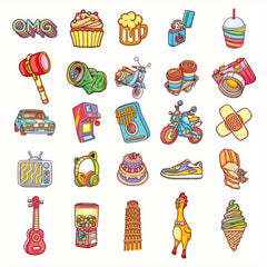 50 Waterproof Vinyl Stickers for Water Bottles, Laptop, Luggage, Halloween