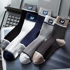 Men's Deodorant Crew Socks 5-Pack