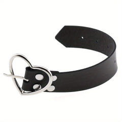 Heart Shaped Punk Gothic Leather Bracelet