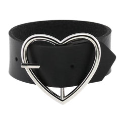 Heart Shaped Punk Gothic Leather Bracelet