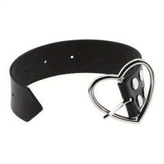 Heart Shaped Punk Gothic Leather Bracelet