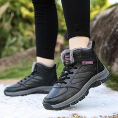 Women's Non-slip Winter Boots Plus Velvet Thickened Warm Outdoor Hiking Shoes