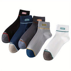 5pairs Men's Athletic Ankle Socks
