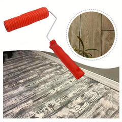 Rubber Wood Grain Paint Roller DIY Texture Pigment Wall Painting Roller
