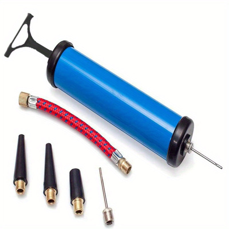 Portable Ball Pump Kit 9pcs Set With Needle Durable Air Pump