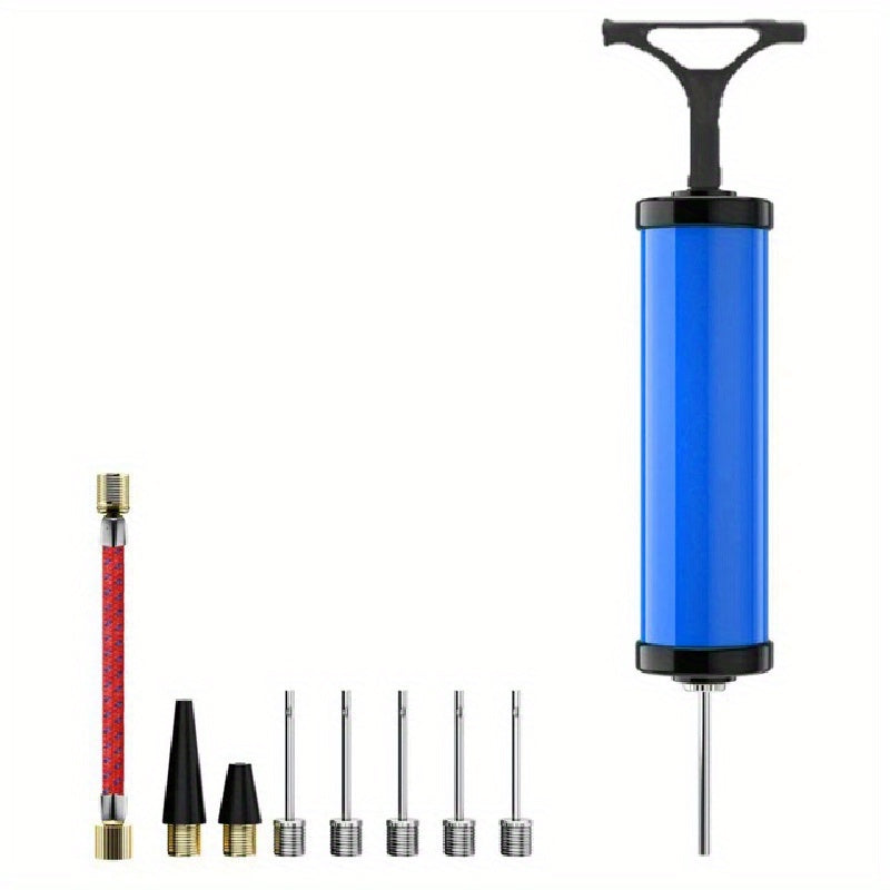 Portable Ball Pump Kit 9pcs Set With Needle Durable Air Pump