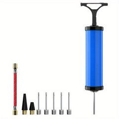 Portable Ball Pump Kit 9pcs Set With Needle Durable Air Pump