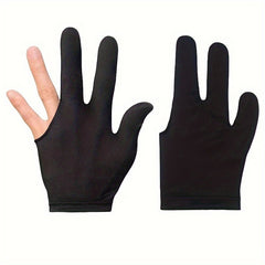 Embroidered 3 Finger Billiard Gloves for Training and Competition