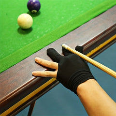 Embroidered 3 Finger Billiard Gloves for Training and Competition