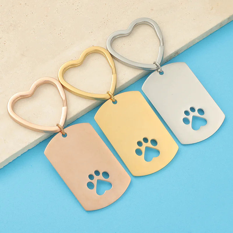 Stainless Steel Square Round Key Chain DIY Jewelry Making