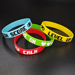 6pcs Game Silicone Wristband Video Game Accessories