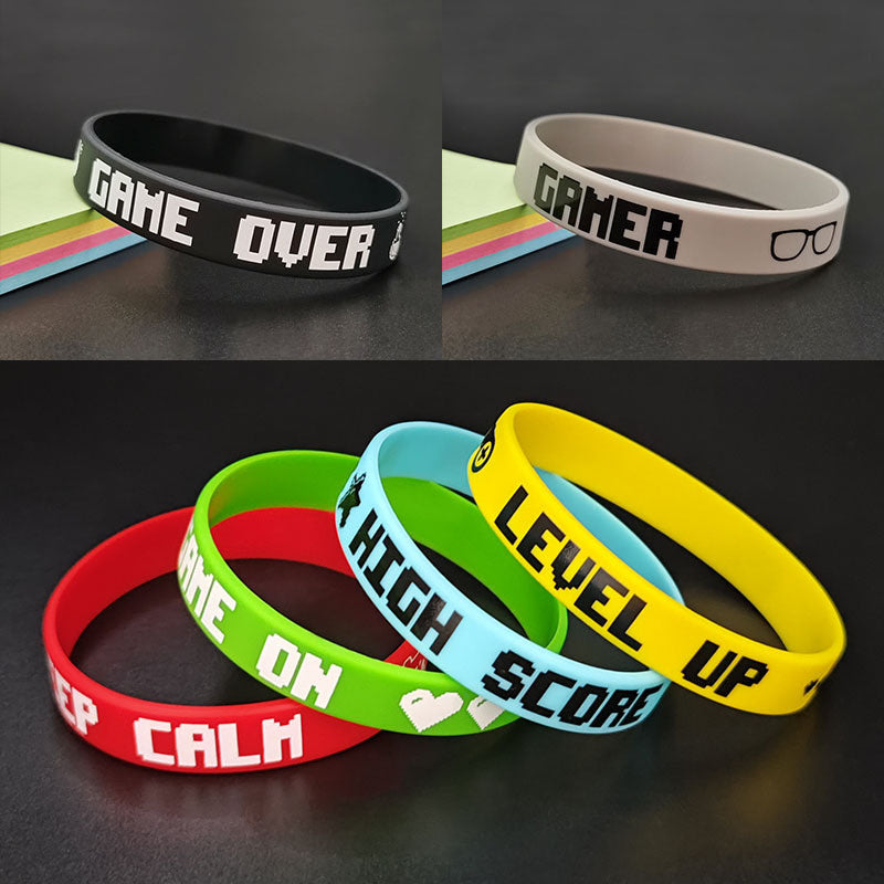 6pcs Game Silicone Wristband Video Game Accessories