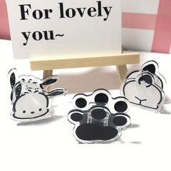 3pcs Cartoon Dog Binding Clips Multifunctional Paper Folder