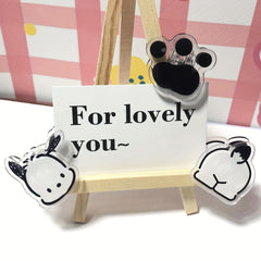 3pcs Cartoon Dog Binding Clips Multifunctional Paper Folder