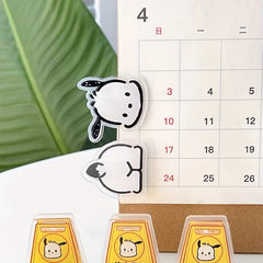 3pcs Cartoon Dog Binding Clips Multifunctional Paper Folder