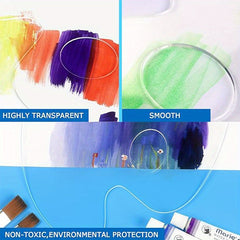 1pc Pigment Palette Paint Tray Clear Paint Tray Easy Clean Non Stick Artist Tray