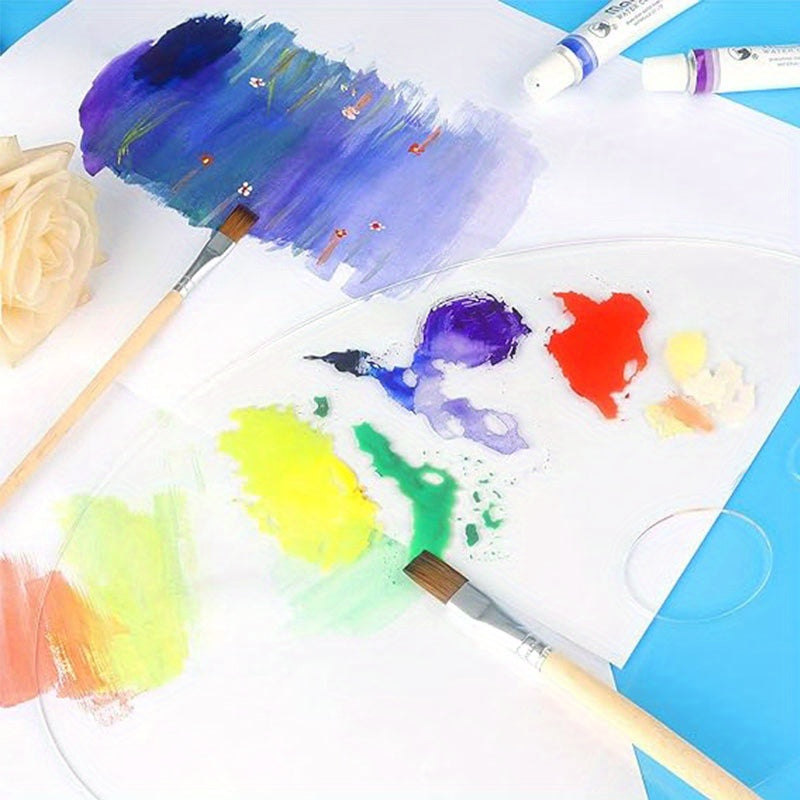 1pc Pigment Palette Paint Tray Clear Paint Tray Easy Clean Non Stick Artist Tray