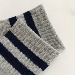 5 Pairs Kids Casual Striped Socks - Breathable & Soft Summer Socks