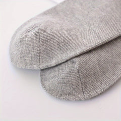 5 Pairs Boy's Crew Socks Cotton Blend All Seasons Wearing